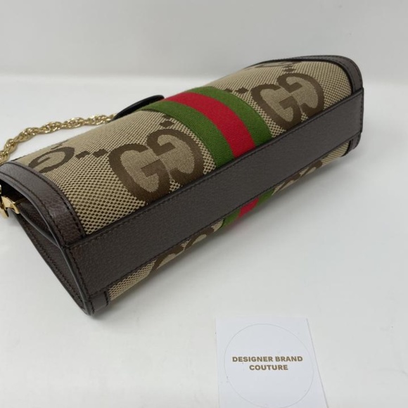 Gucci Small Ophidia Jumbo GG Canvas Shoulder Bag - Picture 4 of 5